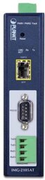 PLANET IP30 Industrial 1-Port RS232/RS422/RS485 Modbus Gateway w/ 1-Port 100BASE-FX SFP