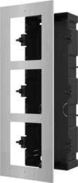 Hikvision DS-KD-ACF3/S - Zubehör modulare Türstation für Unterputzmontage, 3 Module