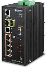 PLANET Industrial L2+/4 4+1Port Gbit 802.3at/af Ultra-PoE + 2x SFP managed Switch, IP30