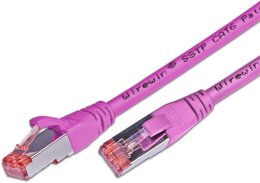 Wirewin KAT6 Patchkabel, S/FTP, LSOH, Lifetime Warranty, magenta