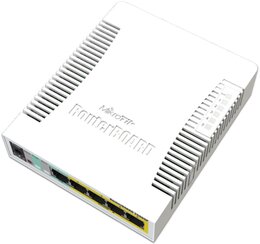 MikroTik RB260GSP 5-port Gigabit Smart Switch, 1x SFP, PoE, SwOS