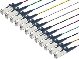 Lightwin Faserpigtail, Multimode 50/125µm, OM2, E2000, 12er Set