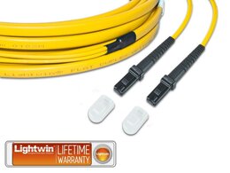 Lightwin High Quality Flat-Duplex LWL Patchkabel, SM, MTRJ - MTRJ