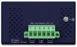 PLANET IP40 Industrial 4Port Gbit 802.3at PoE + 1Port Gbit + 1-Port Gbit SFP Switch