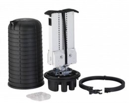 Optotec IP68 Outdoor Haubenmuffe, max. Faseranzahl 432, Höhe 525mm, 2x oval, 8x rund