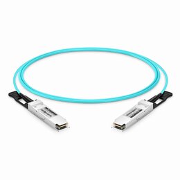 Lightwin 100GBit QSFP28 Long-Range  AOC-Kabel (Active Optical Cable) 