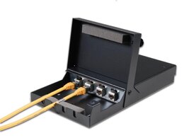 Wirewin Aufputzbox für Montage von 4x Keystone Jacks, Metall