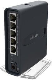 MikroTik hAP ac lite Tower mit  650MHz CPU, 64MB RAM, 5xLAN, 2.4/5GHz 802.11a/n/ac