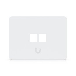 Ubiquiti Universelle, lackierbare Keystone-Wandplatte, 2 Port, horizontal, 4er-Pack