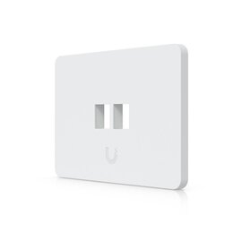 Ubiquiti Universelle, lackierbare Keystone-Wandplatte, 2 Port, horizontal, 4er-Pack