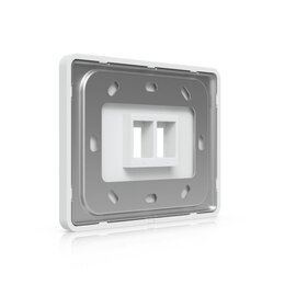 Ubiquiti Universelle, lackierbare Keystone-Wandplatte, 2 Port, horizontal, 4er-Pack