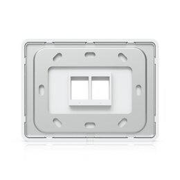 Ubiquiti Universelle, lackierbare Keystone-Wandplatte, 2 Port, horizontal, 4er-Pack
