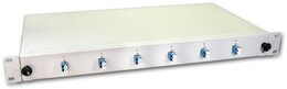 Lightwin LWL Spleissbox, 12 Fasern, 6x DLC Singlemode, 9/125µm OS2 G657.A1 Pigtail