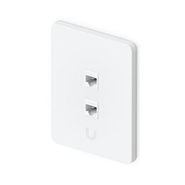 Ubiquiti Universelle, lackierbare Keystone-Wandplatte, 2 Port, vertikal, 4er-Pack