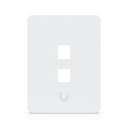Ubiquiti Universelle, lackierbare Keystone-Wandplatte, 2 Port, vertikal, 4er-Pack