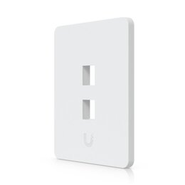 Ubiquiti Universelle, lackierbare Keystone-Wandplatte, 2 Port, vertikal, 4er-Pack