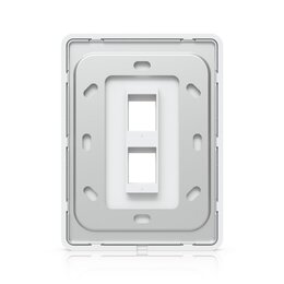 Ubiquiti Universelle, lackierbare Keystone-Wandplatte, 2 Port, vertikal, 4er-Pack