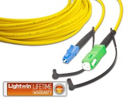 Lightwin High Quality Simplex LWL Patchkabel, SM, LC - SC/APC