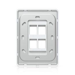 Ubiquiti Universelle, lackierbare Keystone-Wandplatte, 4 Port, vertikal, 4er-Pack