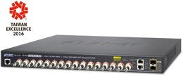 PLANET IPv4/IPv6, 16-Port Coax + 2-Port 10/100/1000T + 2-Port