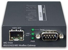 PLANET 1-port RS232/422/485 Modbus Gateway with 1-Port 100BASE-FX SFP