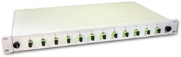Lightwin LWL Spleissbox, 12 Fasern, 12x SC/APC Singlemode, 9/125µm OS2 G657.A1 Pigtail