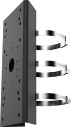Hikvision DS-1275ZJ-SUS(Black) - Mastmontageadapter, Senkrechte Montage, Ø 67-127mm