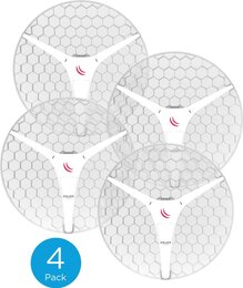 MikroTik LHG XL 5 AC Dual Chain Long Range 27dBi 5GHz CPE/Point-to-Point, 4er Pack