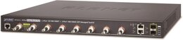 PLANET IPv4/IPv6, 8-Port Coax + 2-Port 10/100/1000T + 2-Port