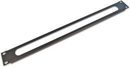 Wirewin 19'' Kabeldurchführungspanel ohne Bürste, schwarz RAL9005 