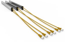 PATCHBOX PATCHBOX® 365 Kassette mit KAT6 STP Slim-Patchkabel, 0,8 m, gelb