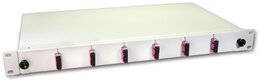 Lightwin LWL Spleissbox, 12 Fasern, 6x DSC Multimode, 50/125µm OM4 Pigtail
