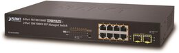 PLANET 8-Port Managed 802.3at POE+ Gbit + 2Port SFP Managed Switch