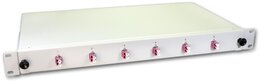 Lightwin LWL Spleissbox, 12 Fasern, 6x DLC Multimode, 50/125µm OM4 Pigtail
