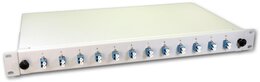 Lightwin LWL Spleissbox, 24 Fasern, 12x DLC Singlemode, 9/125µm OS2 G657.A1 Pigtail