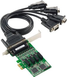 Moxa 4-port RS-422/485 PCI Express Board w/ 4kV Surge & 2kV Electrical Isolation