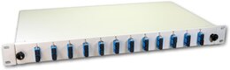 Lightwin LWL Spleissbox, 24 Fasern, 12x DSC Singlemode, 9/125µm OS2 G657.A1 Pigtail