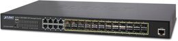 PLANET L2+/L4 24-Port 100/1000X SFP with 8 Shared TP Managed
