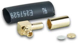 Airwin MMCX Stecker für RG-316 Kabel, gwinkelt