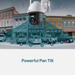 TP-Link VIGI 4MP Outdoor Full-Color WiFi Pan Tilt Netzwerk Kamera, 4.0 mm