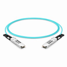 Lightwin 100GBit QSFP28 Long-Range  AOC-Kabel (Active Optical Cable) 