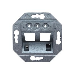 Wirewin Keystone Leerdose für 2 Module, Unterputz, RAL9010