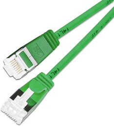 SLIM KAT6A 10 Gigabit Lightpatchkabel, 2,0m, U/FTP, Ø 3,8mm, grün, 60-Pack