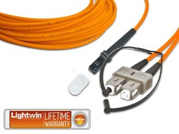 Lightwin High Quality Duplex LWL Patchkabel, MM OM1, MTRJ - SC