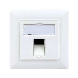 Wirewin Keystone Leerdose für 1 Modul, Unterputz, Schalterprogramm-fähig, RAL9010