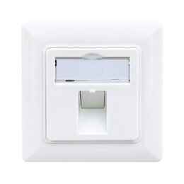 Wirewin Keystone Leerdose für 1 Modul, Unterputz, Schalterprogramm-fähig, RAL9010