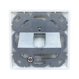Wirewin Keystone Leerdose für 1 Modul, Unterputz, Schalterprogramm-fähig, RAL9010