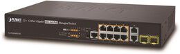 PLANET L2+ 10-Port 802.3at PoE + 2-Port SFP Managed Switch