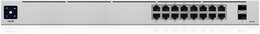 Ubiquiti UniFi USW PoE 802.3at 16-Port Gigabit Switch mit 2x SFP, lüfterlos