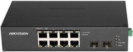 Hikvision DS-3T0510HP-E/HS - 8-Port 1 Gbps PoE Switch, IEEE 802.3af/at/bt, 110W